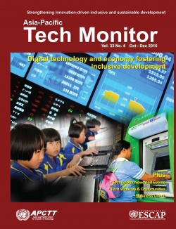The Asia Pacific Tech Monitor brings you up-to-date information on trends in technology transfer and development, technology policies, and new products and processes. The Yellow Pages feature Business Coach for innovative firms, as well as technology offers and requests.